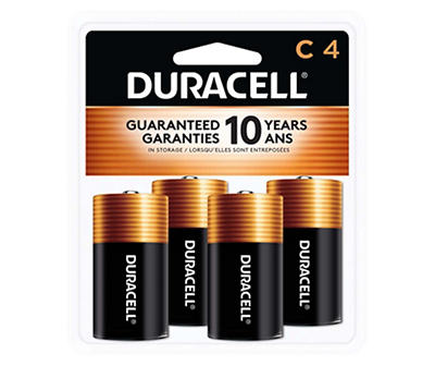 Coppertop C Alkaline Batteries, 4-Count
