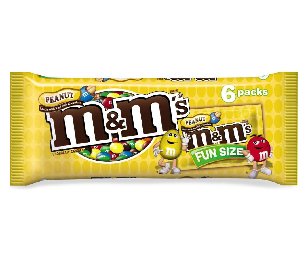  M&M'S Fun Size Peanut Milk Chocolate Halloween Candy