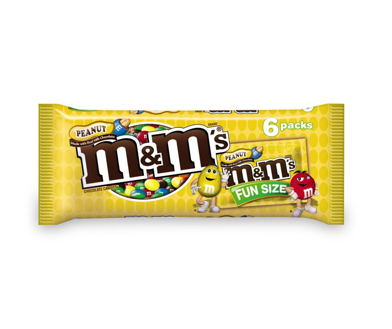 M&M'S Peanut Milk Chocolate Fun Size Candy Packs