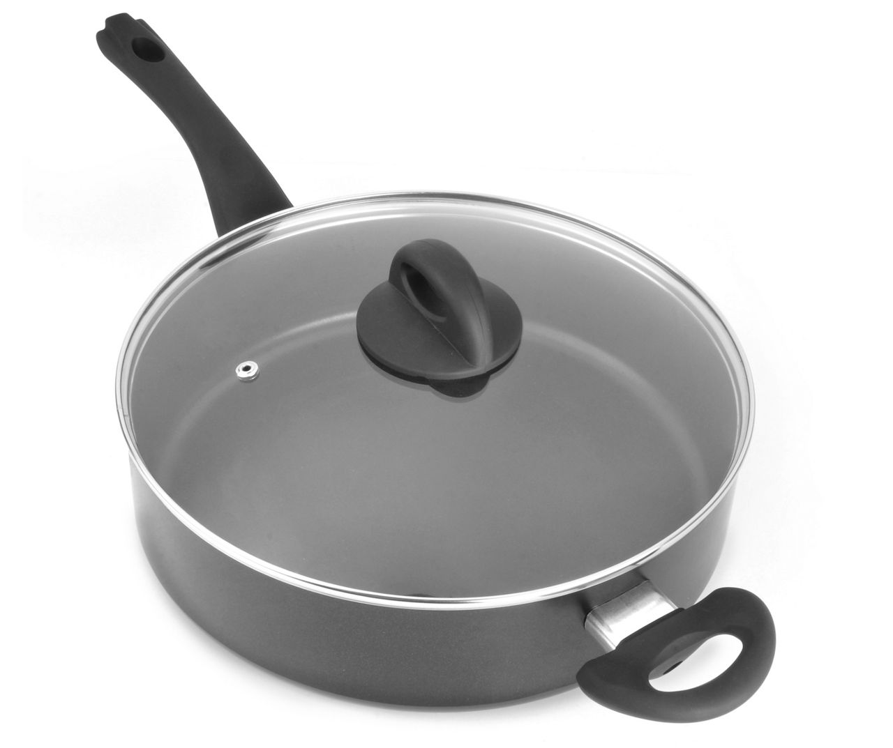 Master Cuisine 4.5 Quart Black Chicken Fryer Pan with Handle