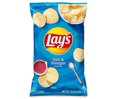 Lay's Potato Chips Salt and Vinegar Flavored 7.75 Oz