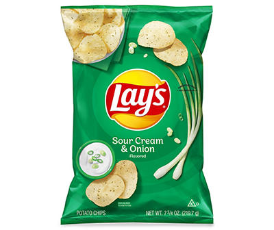 Lay's Potato Chips Sour Cream & Onion Flavored 7.75 Oz
