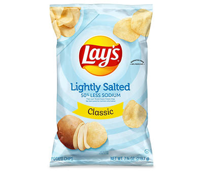 Lay's Lightly Salted Potato Chips Classic 7.75 Oz