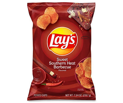 Lay's Potato Chips Sweet Southern Heat BBQ Flavored 7.75 Oz