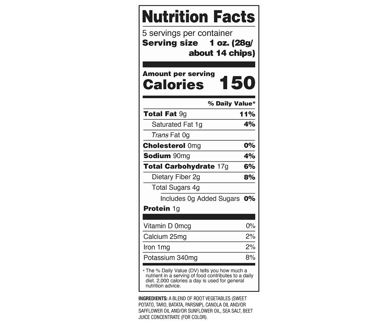 Root Chip Medley, 4.8 Oz.