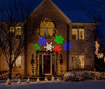 Projection Multi-Color LED Snow Flurry Projection Light