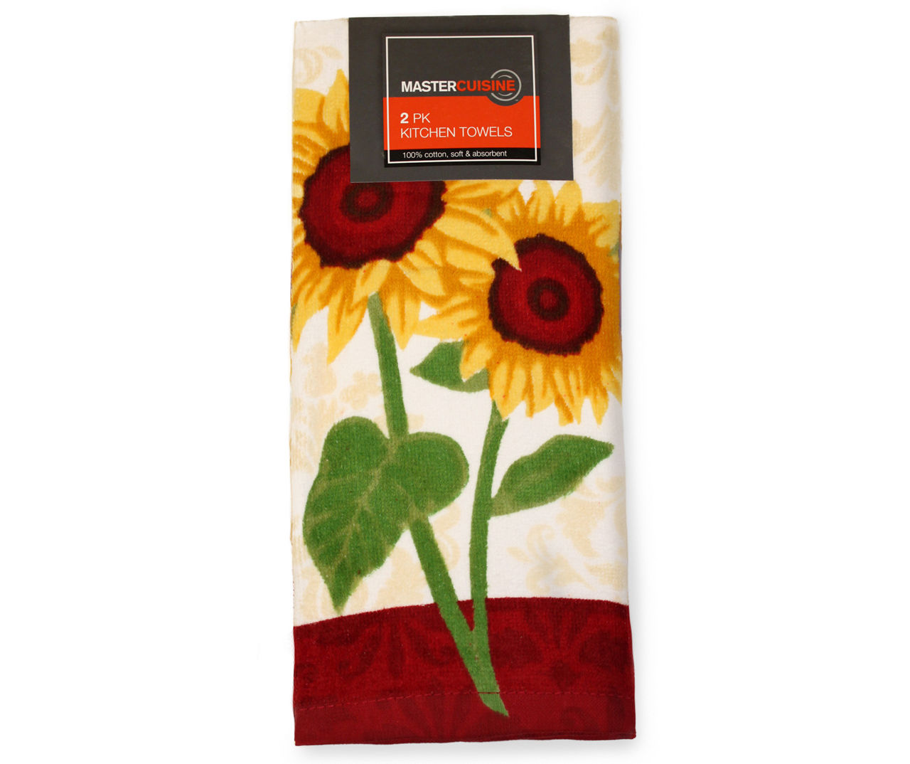 Cuisinart Kitchen Towels 2 Pack Set THANKFUL Sunflower Jar New NWT
