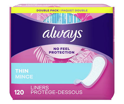 Thin Daily Liners, 120-Count