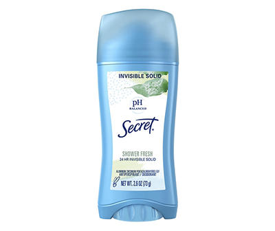 Secret Invisible Solid Antiperspirant and Deodorant, Shower Fresh, 2.6 oz