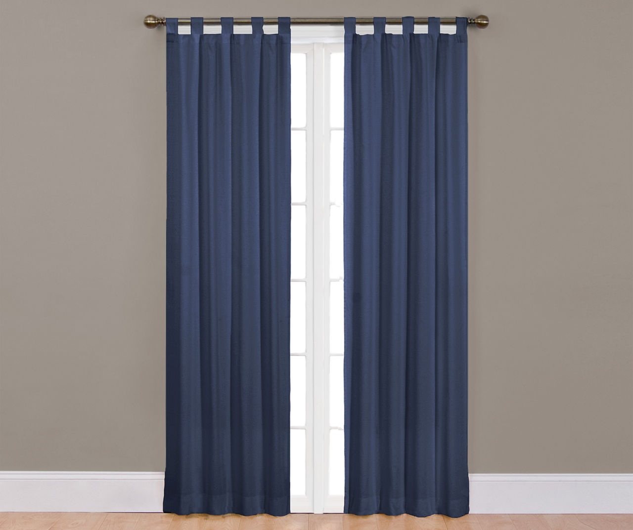 Colorado Indigo Curtain Panel Pair, (84")