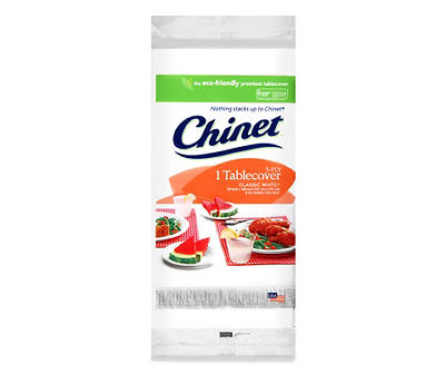Chine 3-Ply  Tablecover Classic White Bag