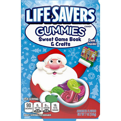 LIFE SAVERS Gummies Sweet Game Christmas Book & Crafts (7-oz. Box of 6 Rolls)