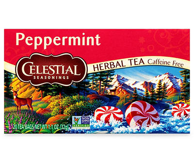 Celestial Seasonings� Peppermint Caffeine Free Herbal Tea Bags 20 ct Box