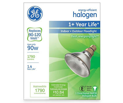 90-Watt PAR38 Halogen Energy Efficient Indoor & Outdoor Floodlight