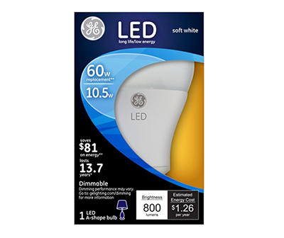 60-Watt Equivalent Soft White A19 LED Light Bulb