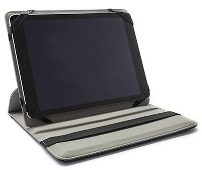 Black 9" - 10" Tablet & iPad Swivel Folio Case