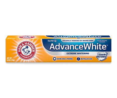 Arm & Hammer Advance White Extreme Whitening Clean Mint Toothpaste 6.0 oz. Box