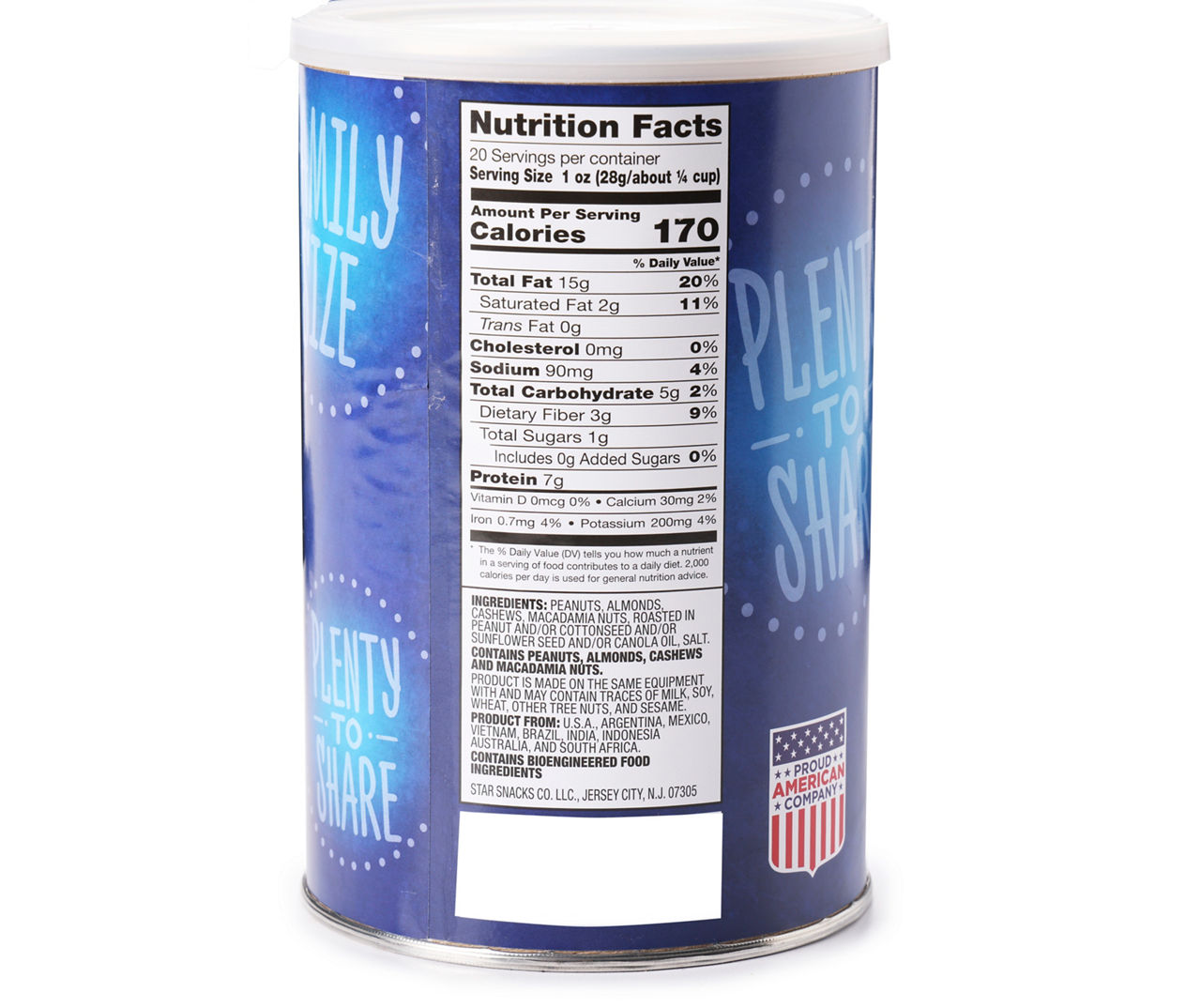 Select Salted Mixed Nuts with Macadamias, 20 Oz.