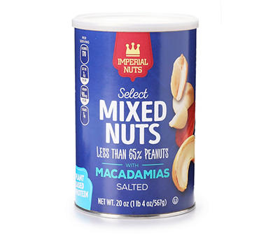 Select Salted Mixed Nuts with Macadamias, 20 Oz.