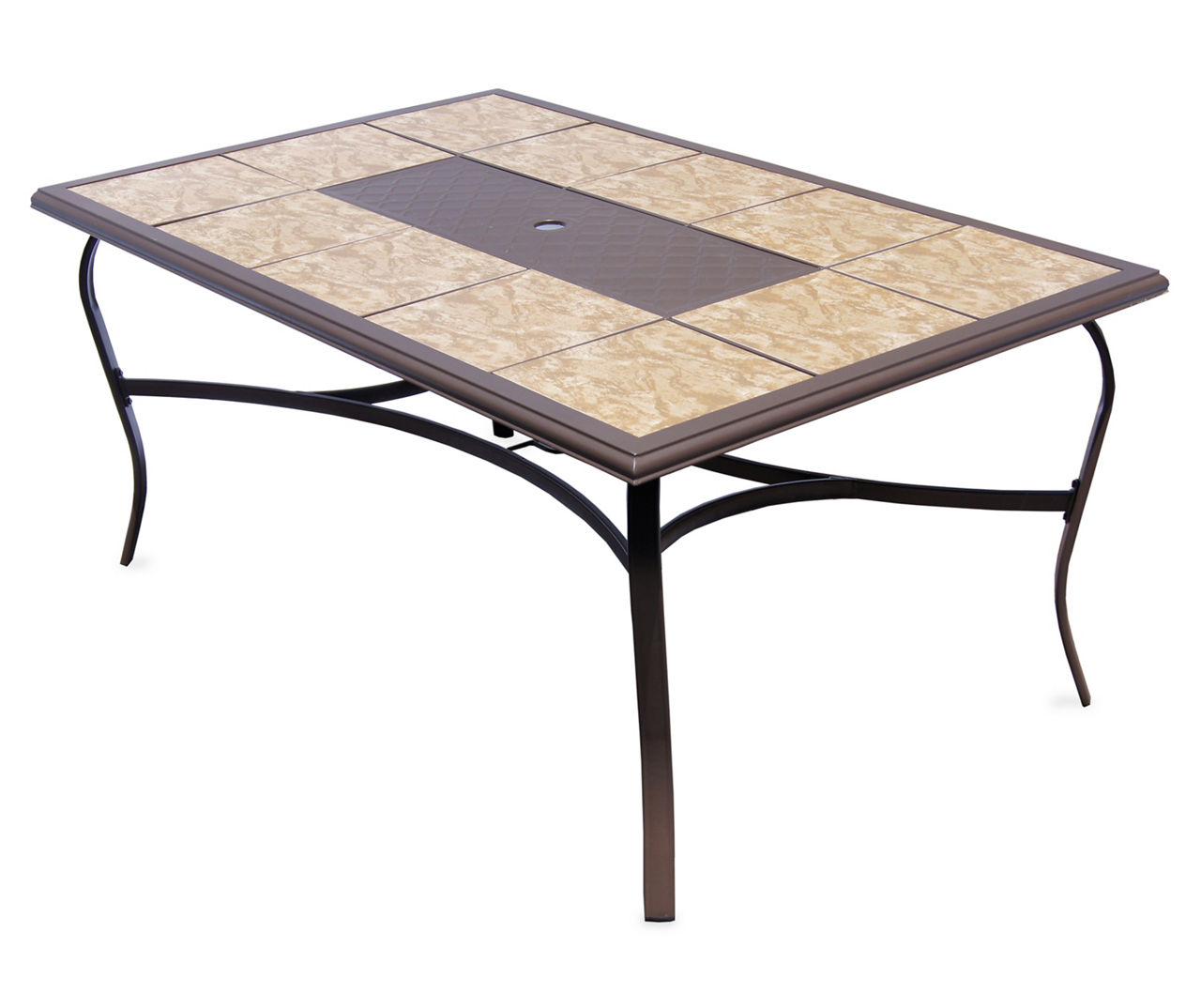 Wilson & fisher ridgewood wood discount look tile patio dining table