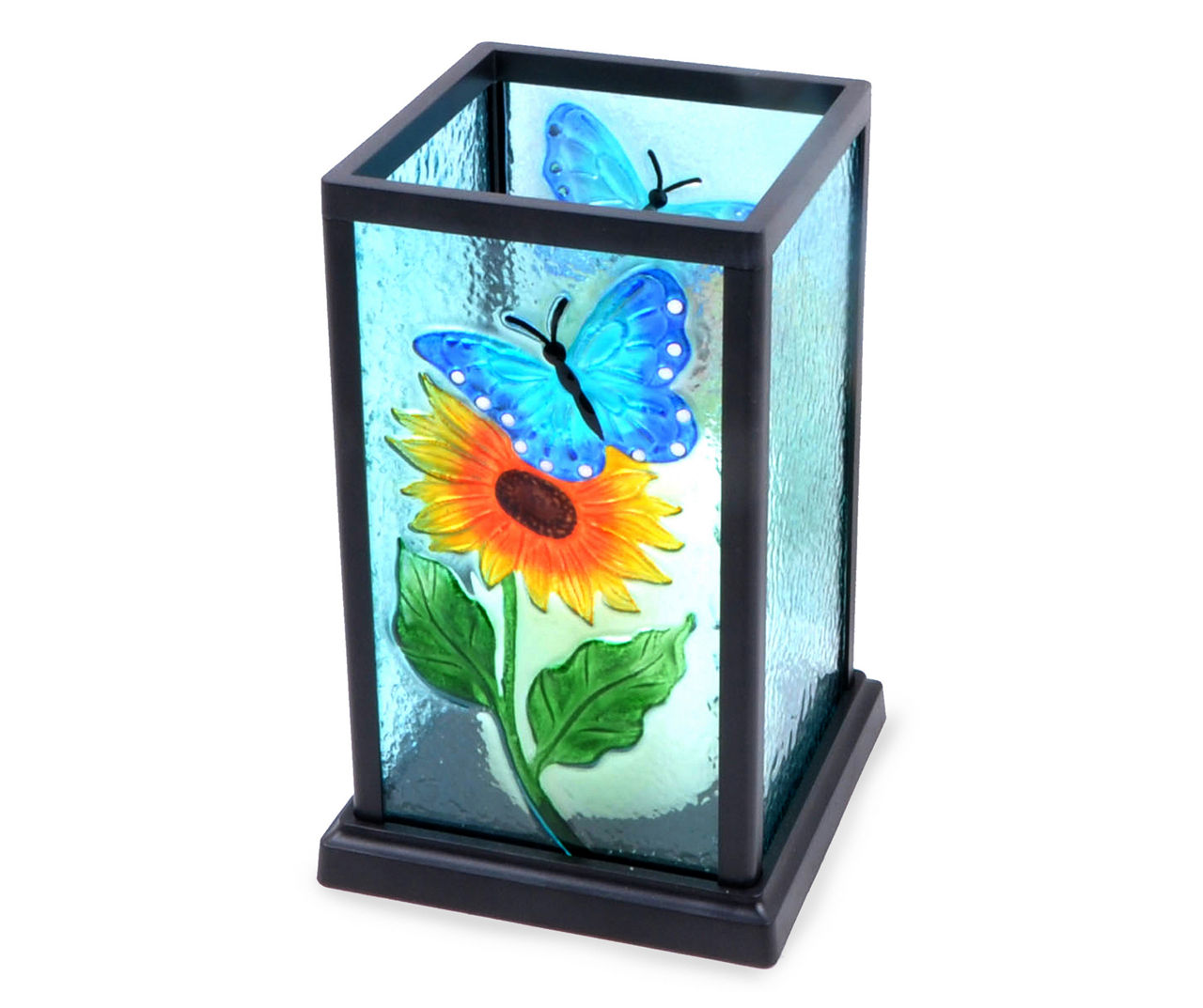 Wilson & Fisher Glass Carved Battery Operated Lantern