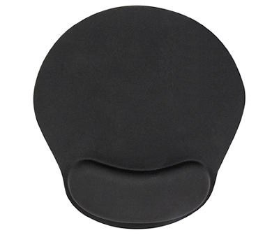 Black Mousepad with Wrist Rest