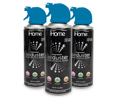iHome Airduster Multi-Purpose Canned Air, 3-Pack