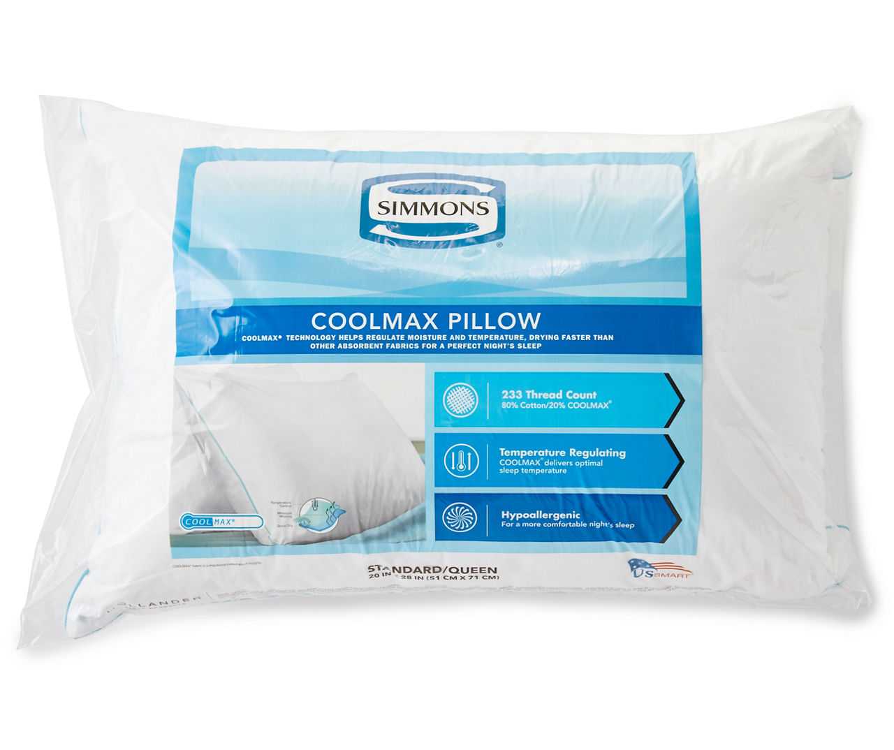 Beautyrest coolmax hot sale pillow