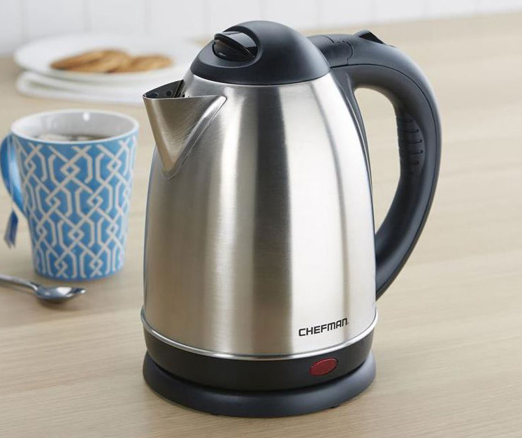 Chefman - 1.8L Electric Kettle - Stainless steel