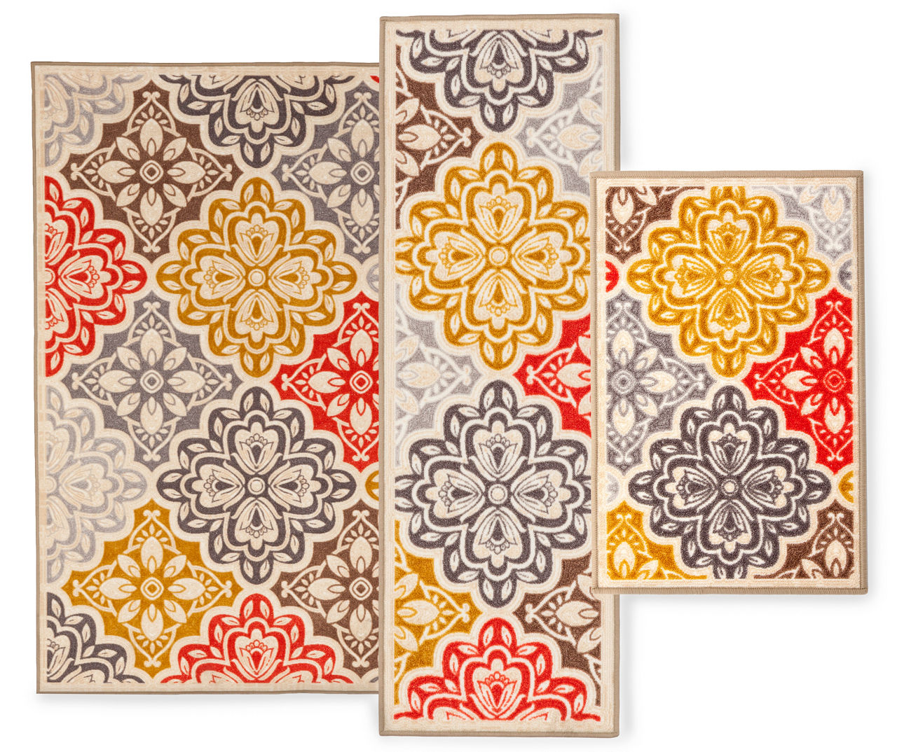 Caserta Style Red & Gray Patio Rugs Big Lots