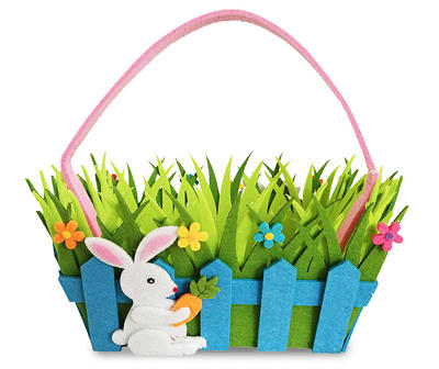 Felt Bunny Fence Easter Basket
