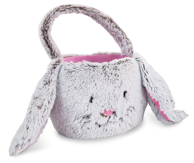 Way To Celebrate Easter Plush Jumbo Bunny Easter Basket, Cream 