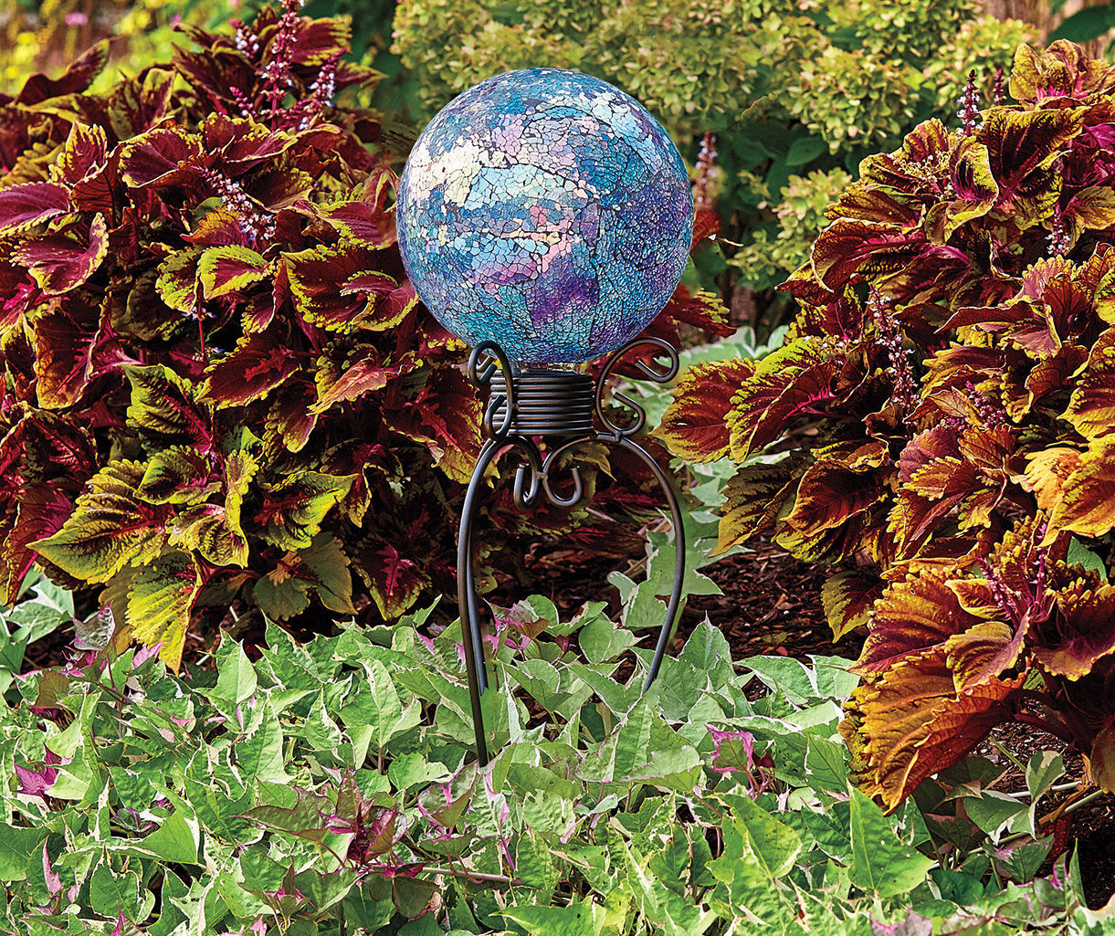 Wilson & Fisher 8" Blue Mosaic Glass Gazing Ball Big Lots