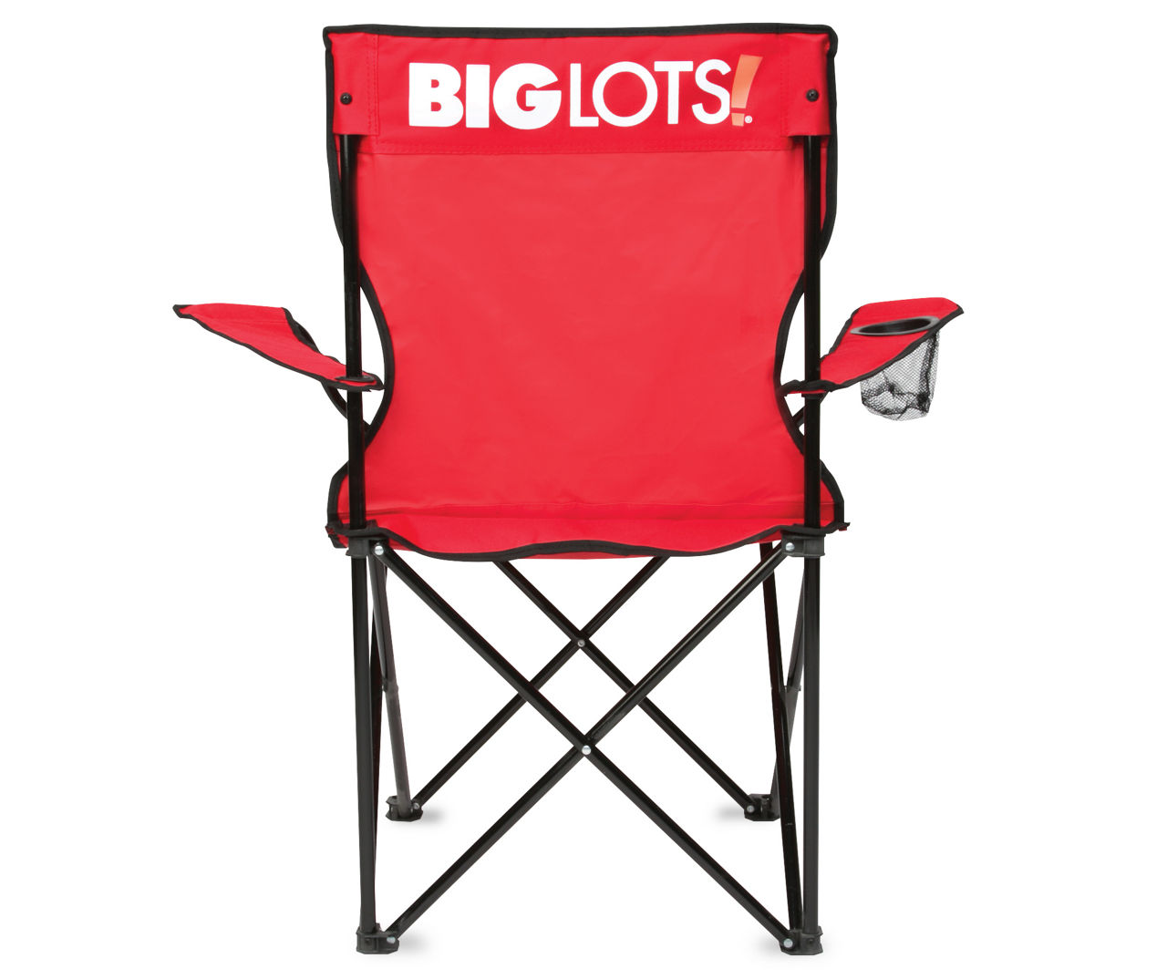 Big Lots Red Logo Folding Quad Chair Big Lots