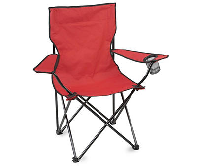 Big Lots Red Logo Folding Quad Chair