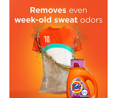 Tide Plus Febreze Freshness Spring & Renewal HE Turbo Clean Liquid Laundry Detergent, 69 fl oz, 44 loads