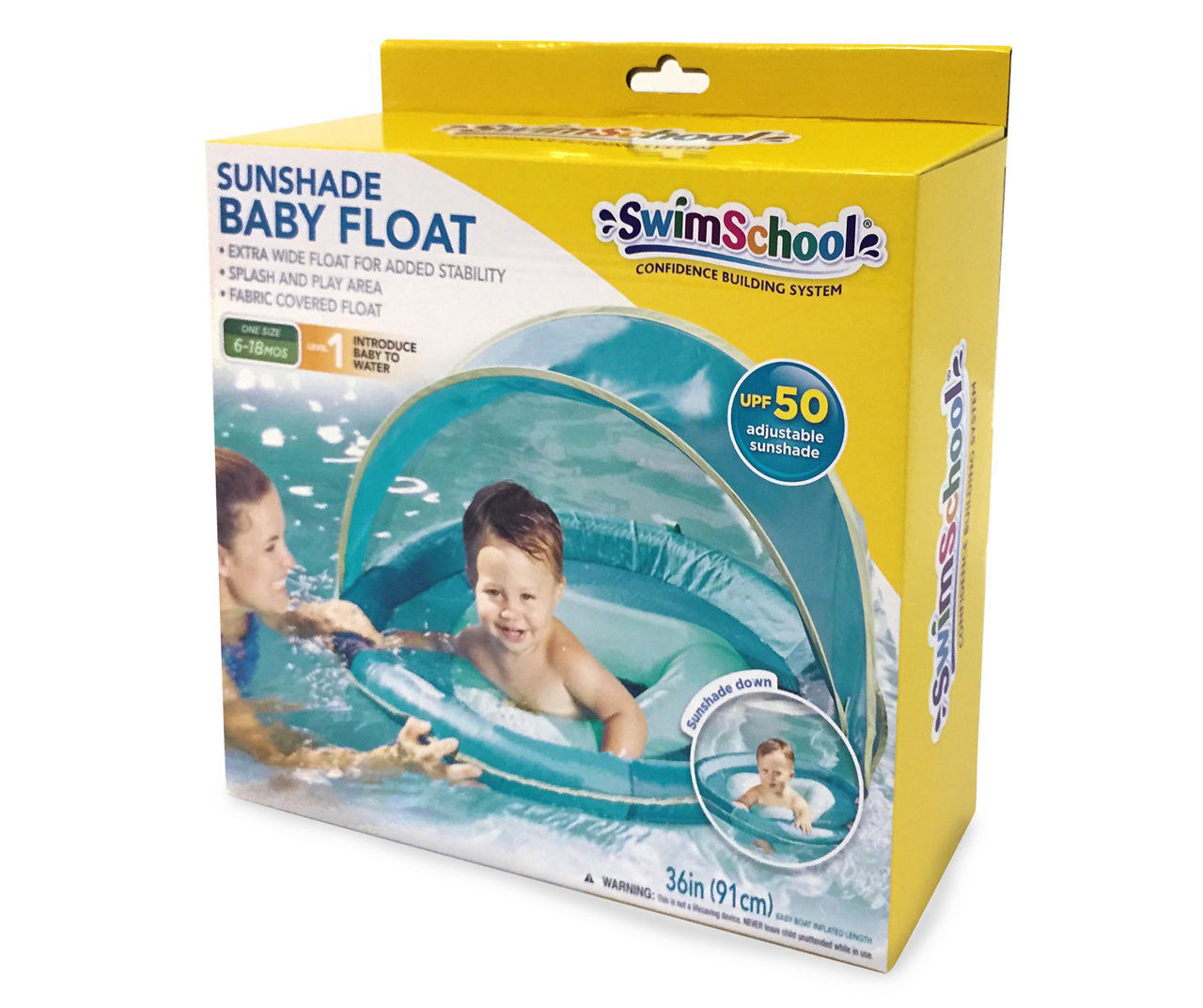 SwimSchool Unicorn Glitter 36in Inflatable Baby Boat Pool Floating 6-18 Months for sale online 