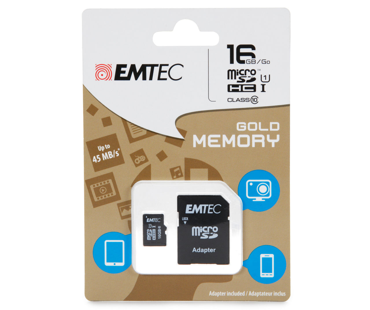 Dexxxon Digital EMTEC 16GB microSD Class 10 Memory Card | Big Lots