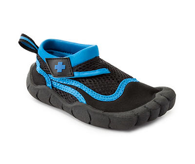 Toddler Black & Blue Water Shoes