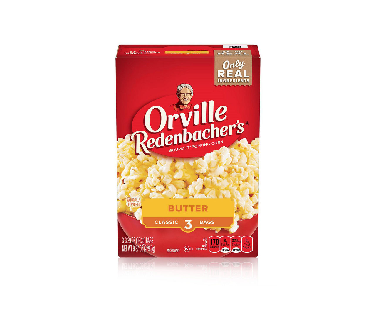 Orville Redenbacher Butter Microwave Gourmet Popping Corn Bags, 3-Pack ...