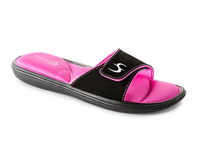 Women's Pink Memory Foam Slides Sandals