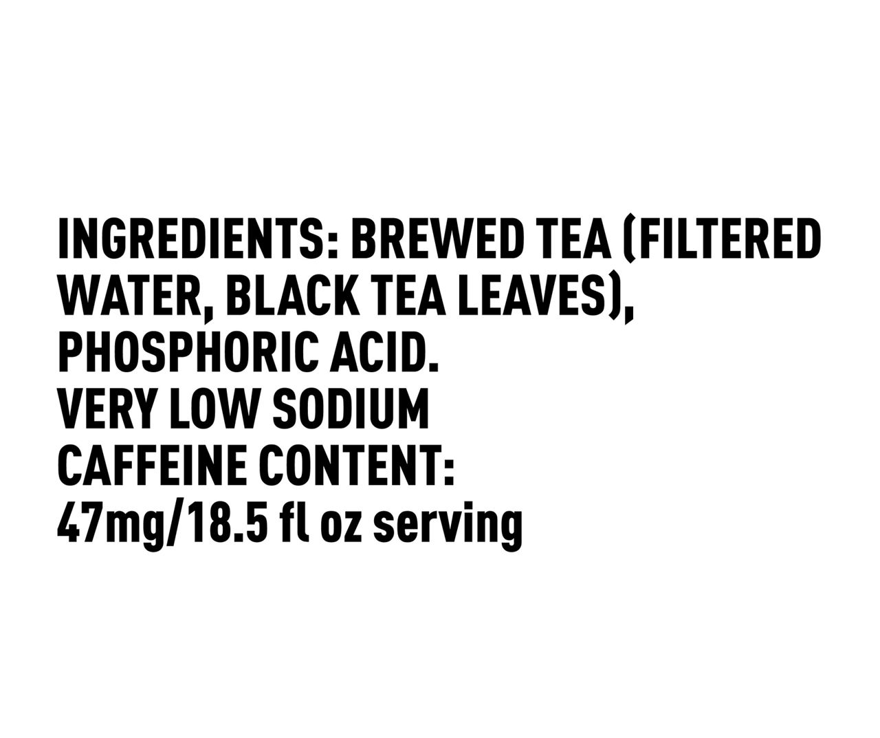Gold Peak Unsweetened Black Iced Tea Drink, 18.5 fl oz