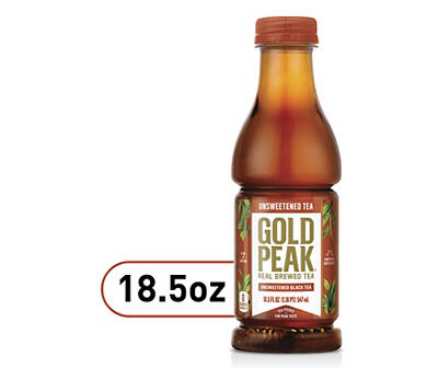 Gold Peak Unsweetened Black Iced Tea Drink, 18.5 fl oz