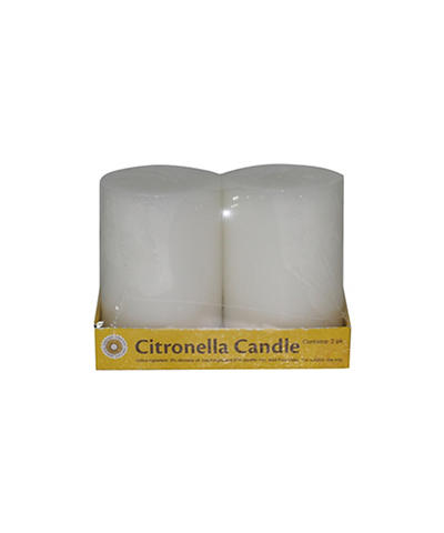Citronella 8 Oz. Pillar Candles, 2-Pack