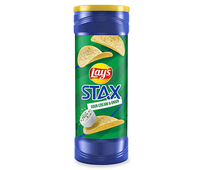 Lay's STAX Potato Crisps Sour Cream and Onion Flavored 5.5 Oz