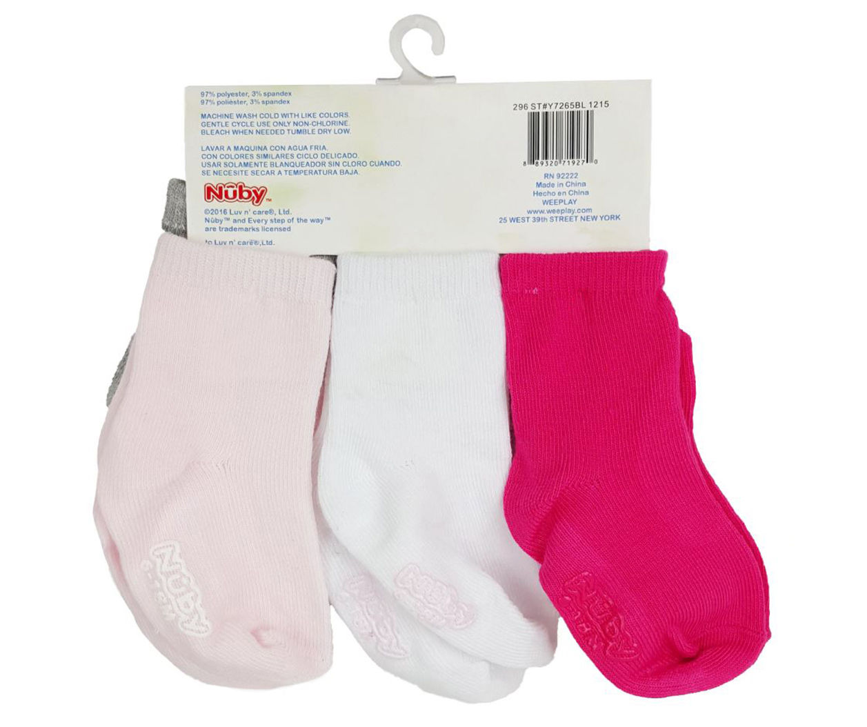 Nuby Baby Girls' Socks, 6-Pack | Big Lots