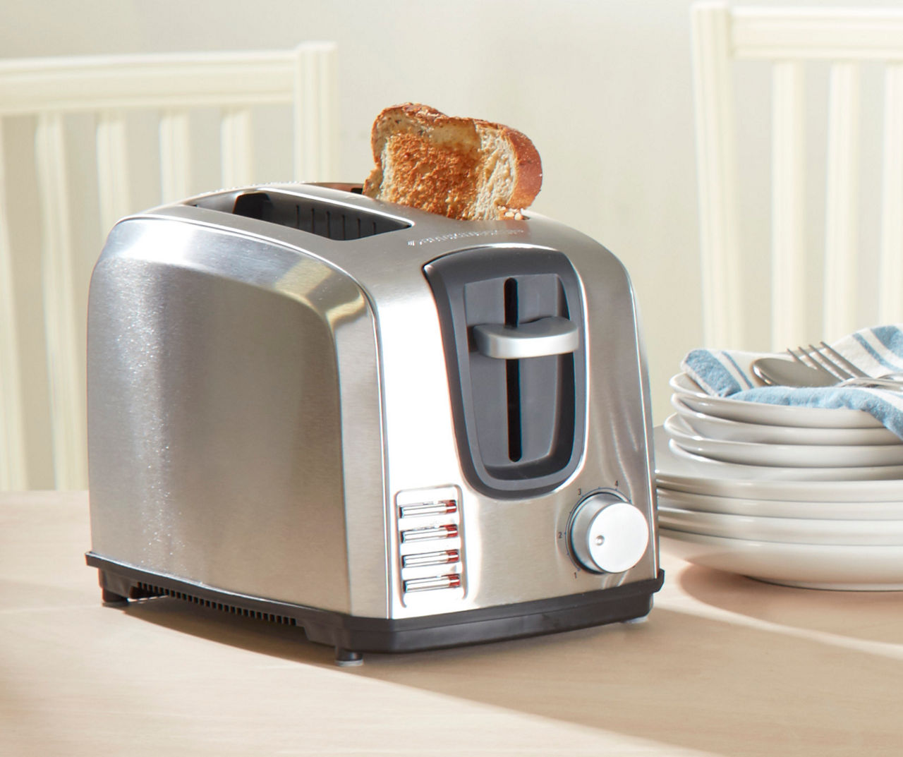 BLACK & DECKER 2-Slice Stainless Steel Toaster at