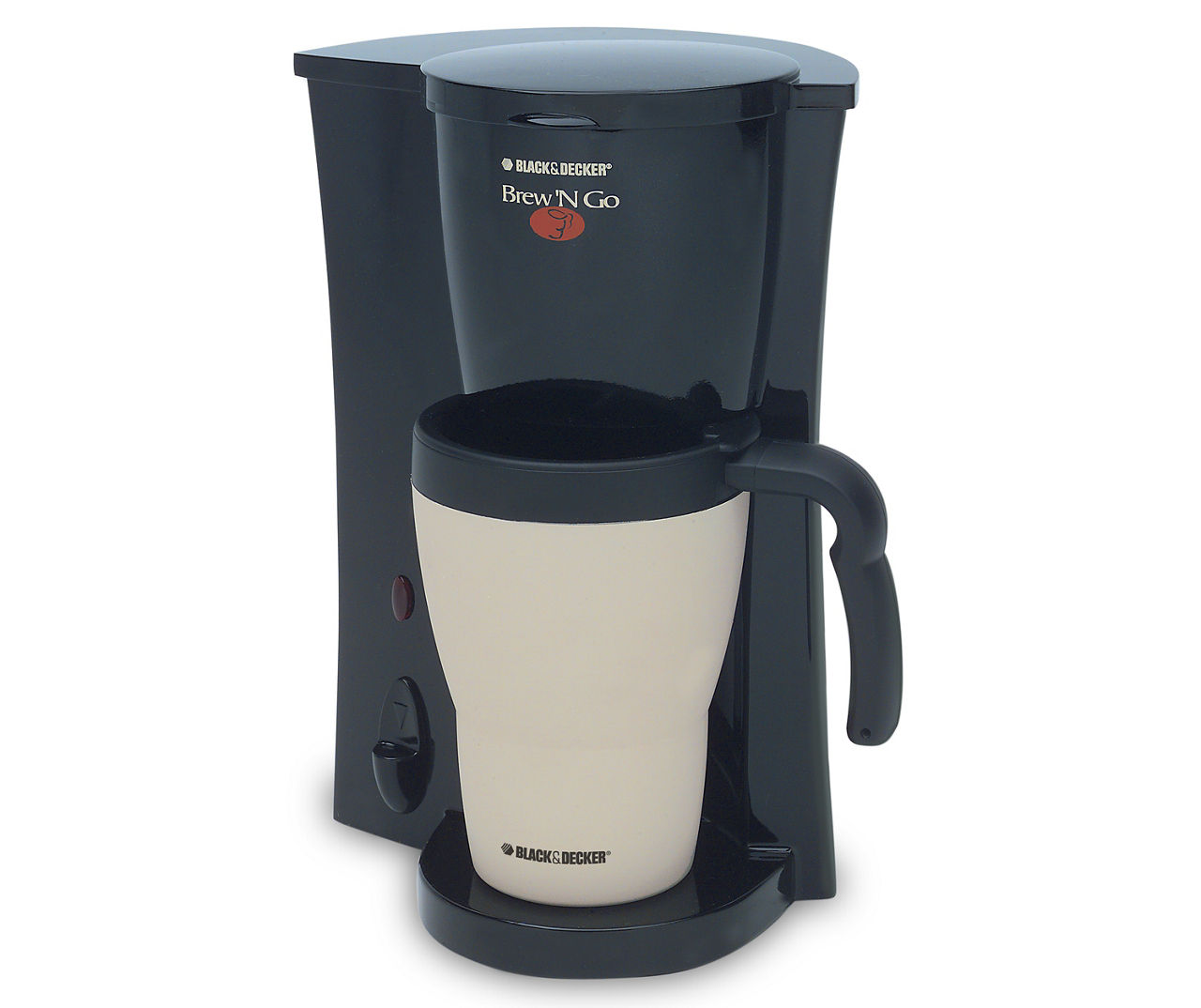 Highland Black+Stainless Steel Single-Serve Coffee Maker at