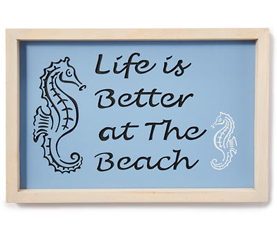 Seahorse Plaque Life Is Good At The Beach 