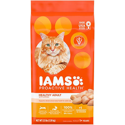 Iams Proactive Health Healthy Adult with Chicken Premium Cat Food 3.5 lb. Bag